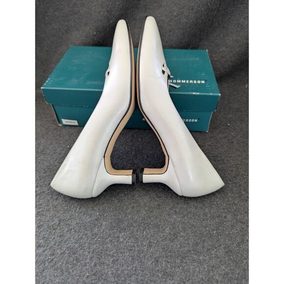 Ros Hommerson Women's Pearl Leather Pump Size 8.5 Heels Shoes Y2K 2003 - Picture 3 of 11